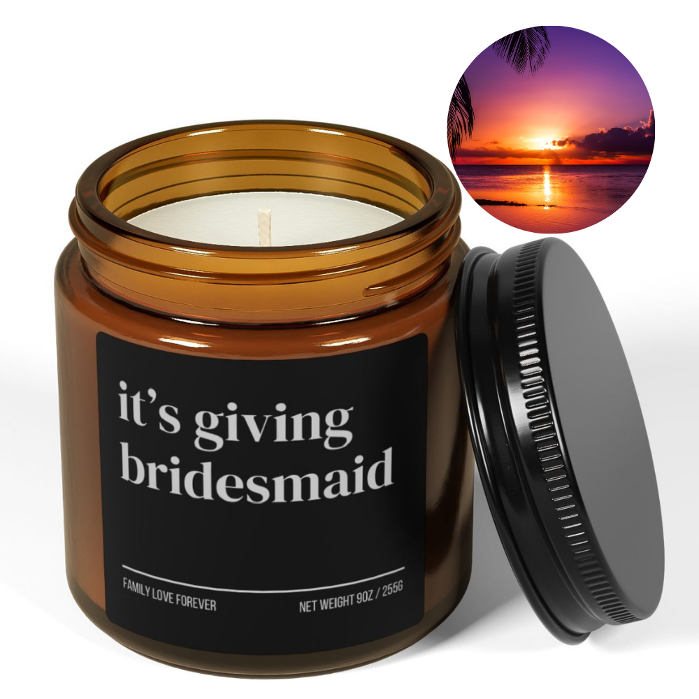 It's Giving Bridesmaid Proposal Candle Favor, Bridesmaid Gifts, Wedding Party Gifts, Wedding Party Favors