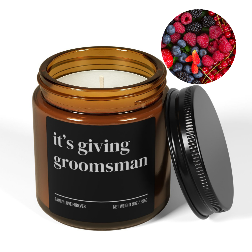 It's Giving Groomsman Proposal Candle Favor, Groomsman Gifts, Wedding Party Gifts, Wedding Party Favors
