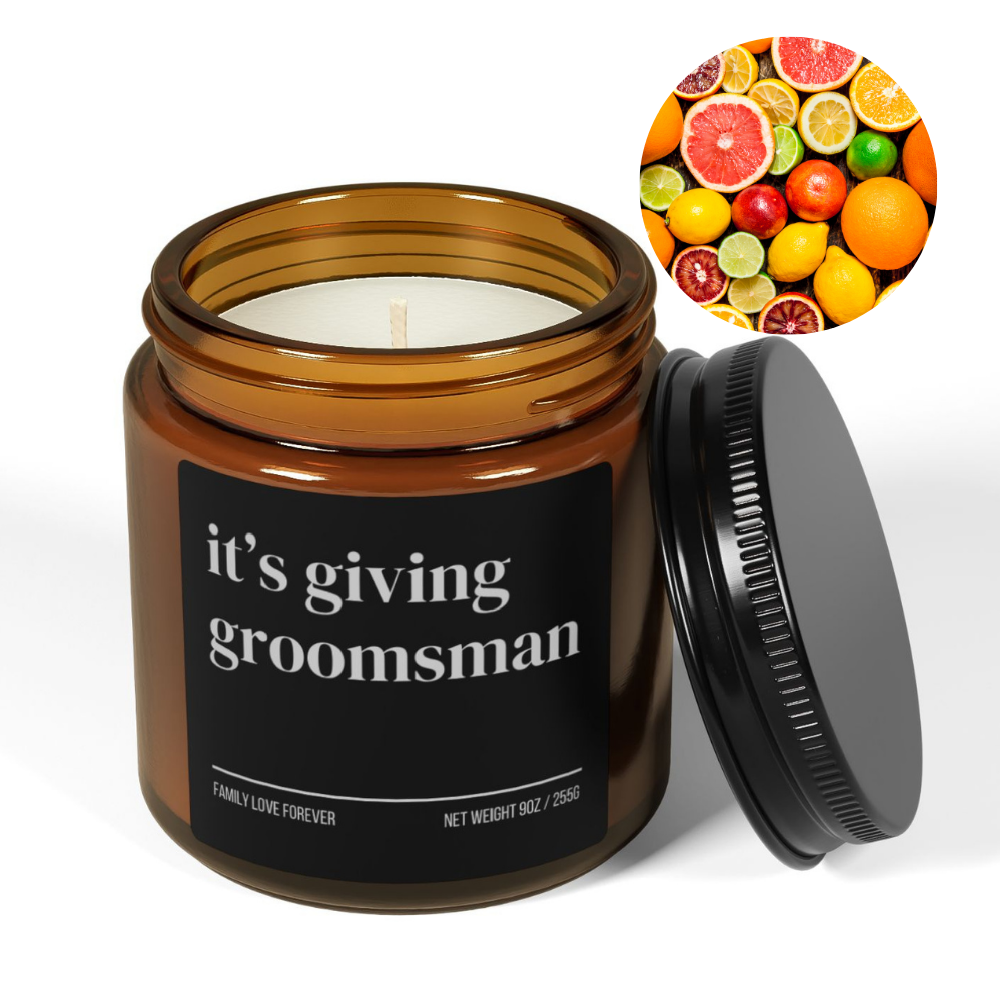 It's Giving Groomsman Proposal Candle Favor, Groomsman Gifts, Wedding Party Gifts, Wedding Party Favors