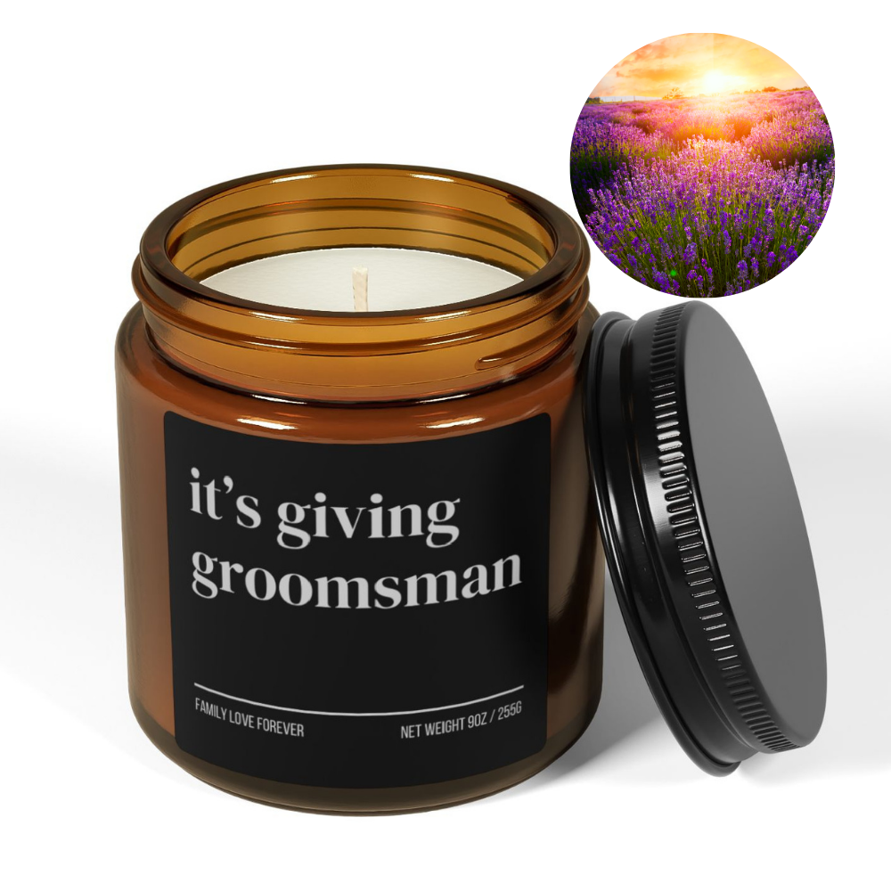 It's Giving Groomsman Proposal Candle Favor, Groomsman Gifts, Wedding Party Gifts, Wedding Party Favors