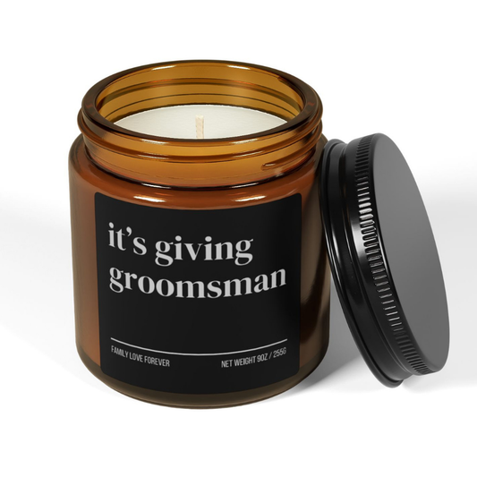 It's Giving Groomsman Proposal Candle Favor, Groomsman Gifts, Wedding Party Gifts, Wedding Party Favors