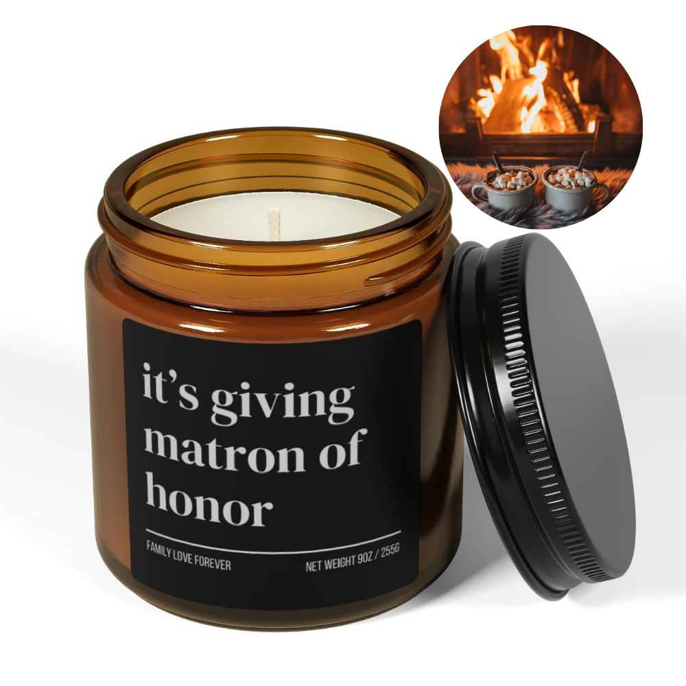 Its Giving Matron of Honor Proposal Candle Favor, Matron of Honor Gifts, Gift for Matron of Honor MOH Gift