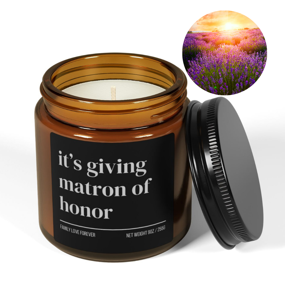 Its Giving Matron of Honor Proposal Candle Favor, Matron of Honor Gifts, Gift for Matron of Honor MOH Gift