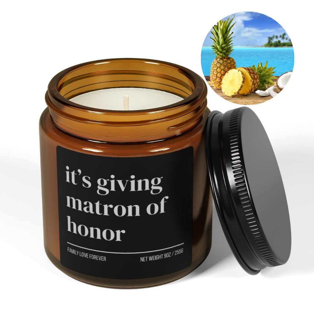 Its Giving Matron of Honor Proposal Candle Favor, Matron of Honor Gifts, Gift for Matron of Honor MOH Gift