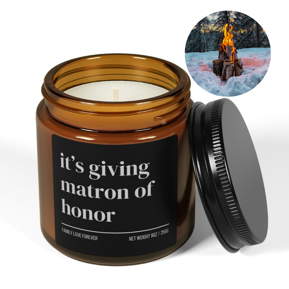 Its Giving Matron of Honor Proposal Candle Favor, Matron of Honor Gifts, Gift for Matron of Honor MOH Gift