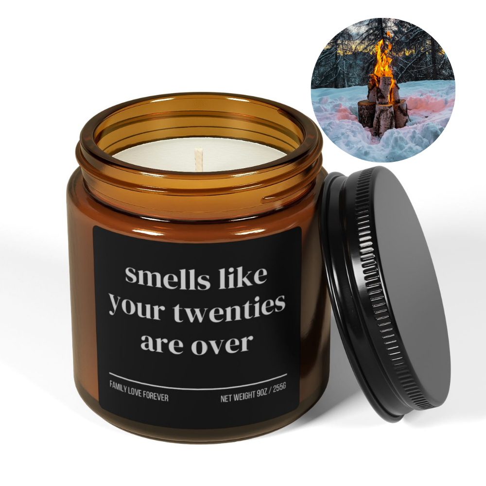 Smells Like Your Twenties Are Over Funny 30th Milestone Birthday Candle Gift for Turning 30 Birthday Candle