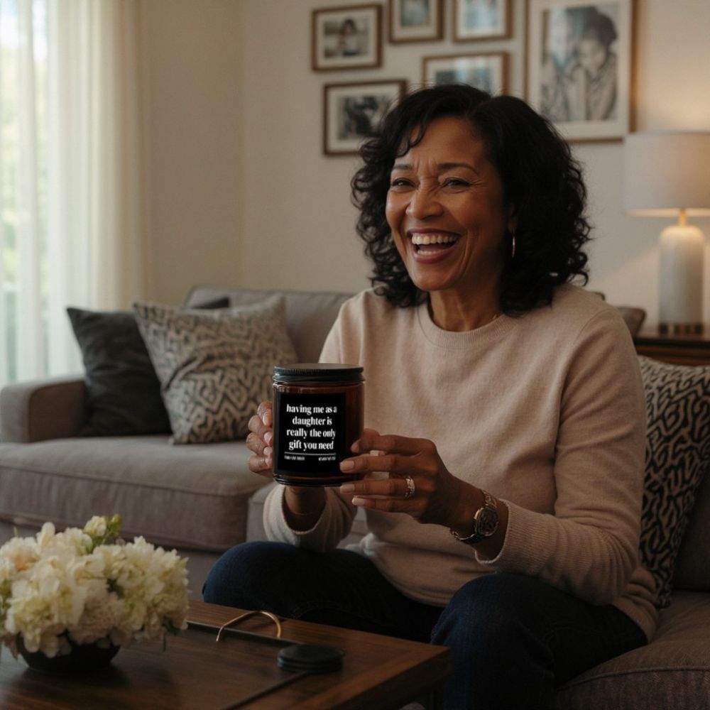 The "Having Me as a Daughter" Candle — The Funniest Gift a Daughter Will Ever Give Her Parents