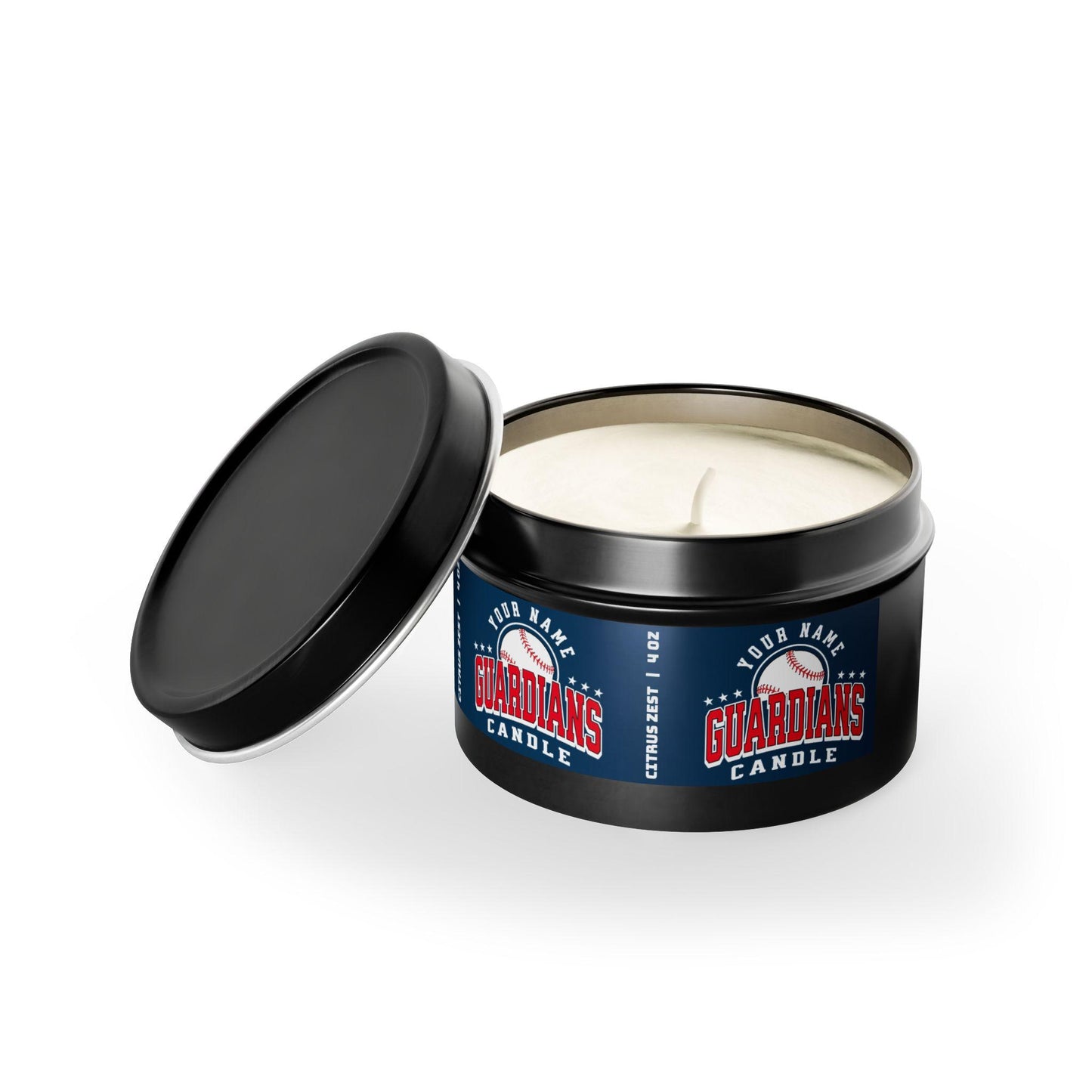 Customizable Cleveland Guardians Inspired Candle | MLB Guardians Baseball Fan Gift | Guardians Fan Gift for Him