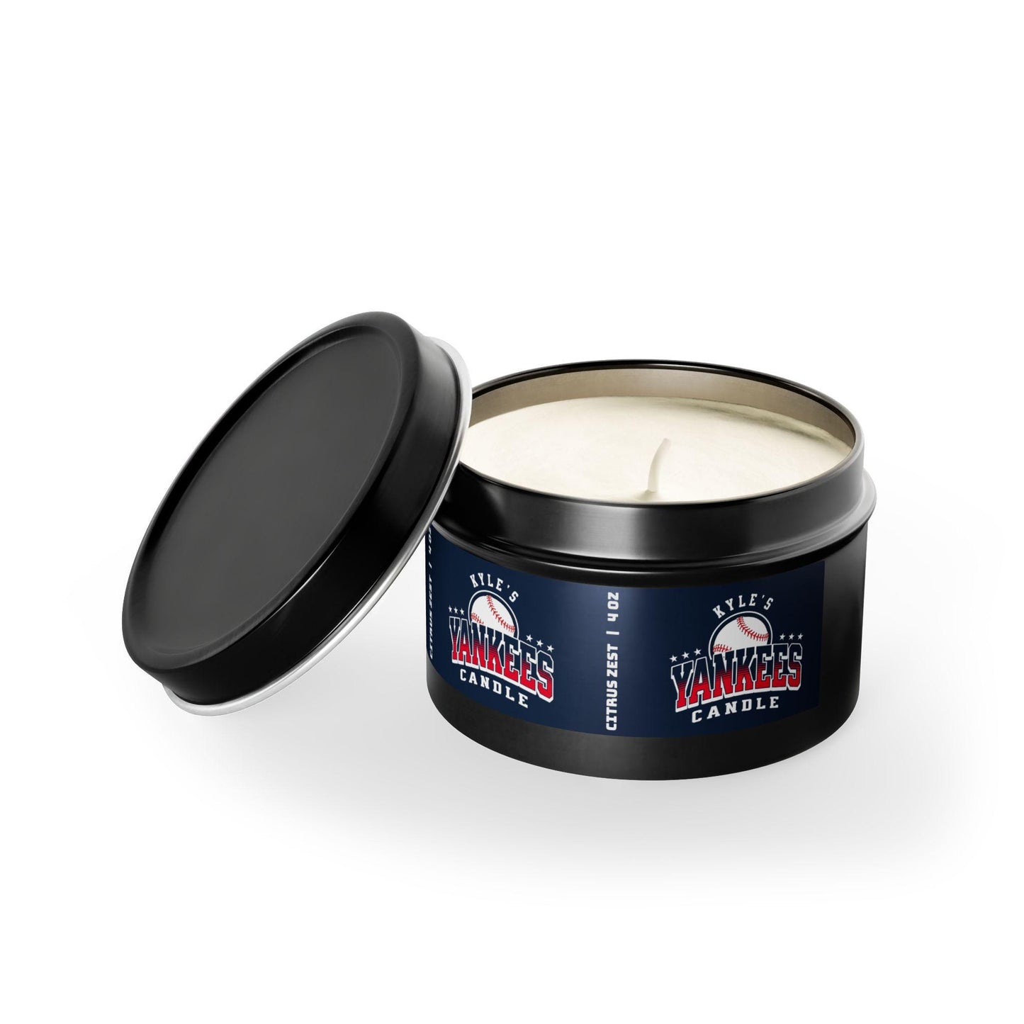 Personalized New York Yankees Inspired Candle | MLB Yankees Baseball Fan Gift | Yankees Fan Gift for Him