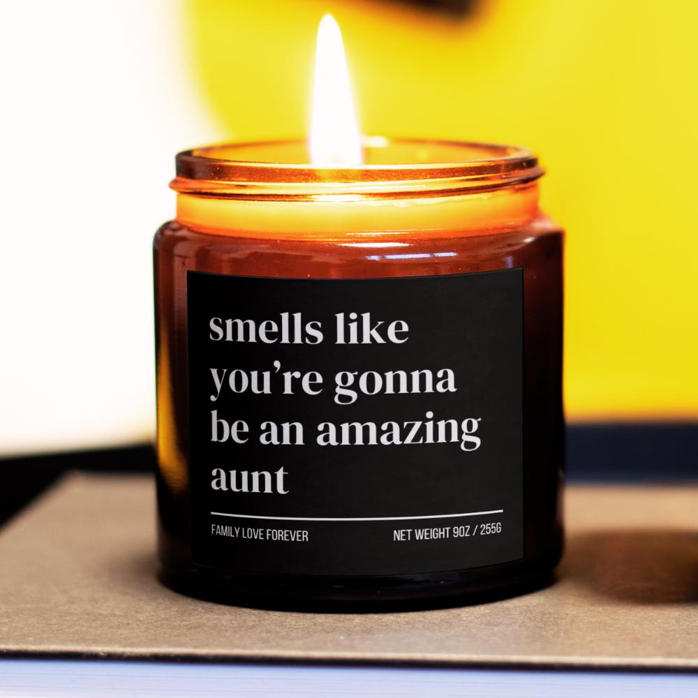 Aunt Baby Announcement Candle, Aunt Promotion, New Aunt Gifts, Aunt Pregnancy Announcement, Baby Reveal for Sister, Aunt to Be Gift