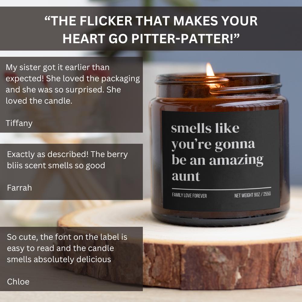 Aunt Baby Announcement Candle, Aunt Promotion, New Aunt Gifts, Aunt Pregnancy Announcement, Baby Reveal for Sister, Aunt to Be Gift