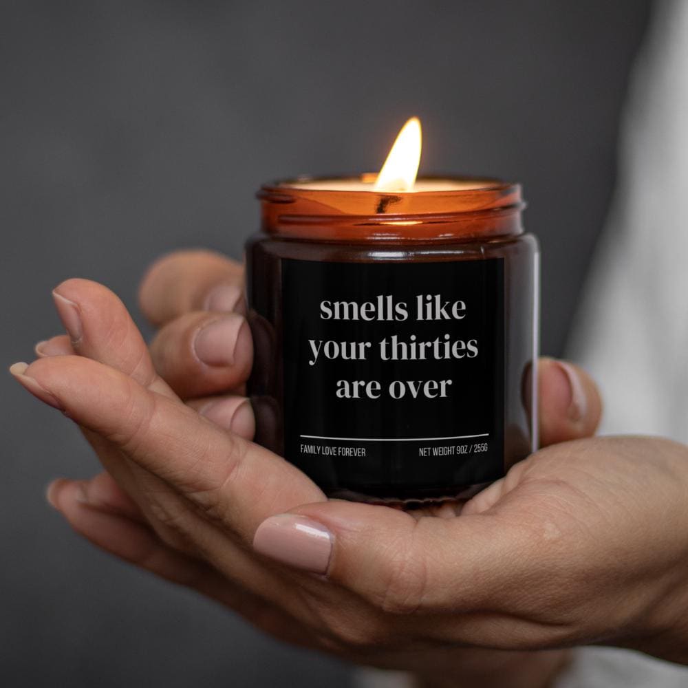 40th Birthday Gift Smells like your thirties are over Candle Funny Birthday Gifts Milestone Birthday Gifts for turning 40 Birthday Candle