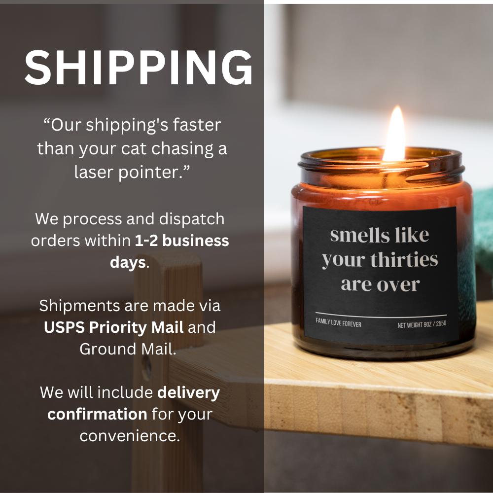 40th Birthday Gift Smells like your thirties are over Candle Funny Birthday Gifts Milestone Birthday Gifts for turning 40 Birthday Candle