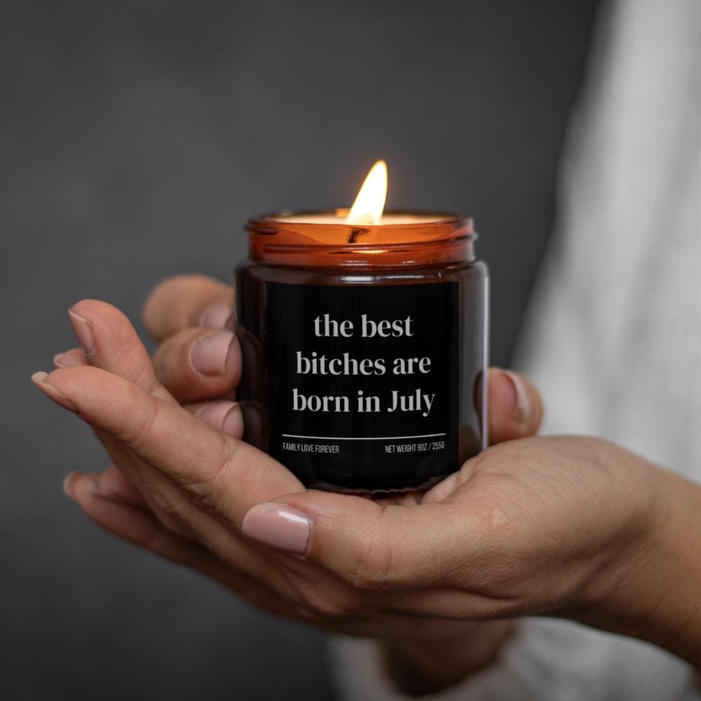 July Birthday Gift Candle Best Bitches Born in July: Zodiac Candle for Cancer and Leo Women