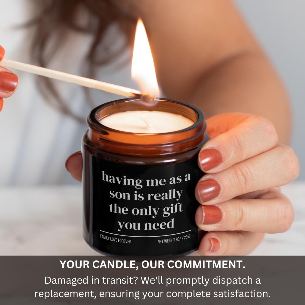 Dad Birthday Gift From Son Having Me As A Son Candle Funny Dad Gifts Father's Day Gift Christmas Gift for Dad