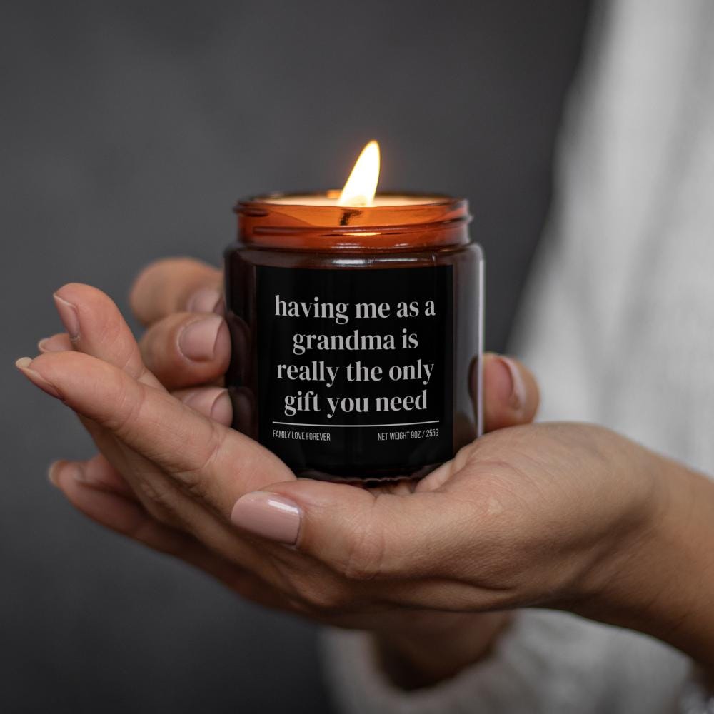 Granddaughter Birthday Gift From Grandma Having Me As A Grandma Candle Funny Granddaughter Gift Christmas Gift for Granddaughter