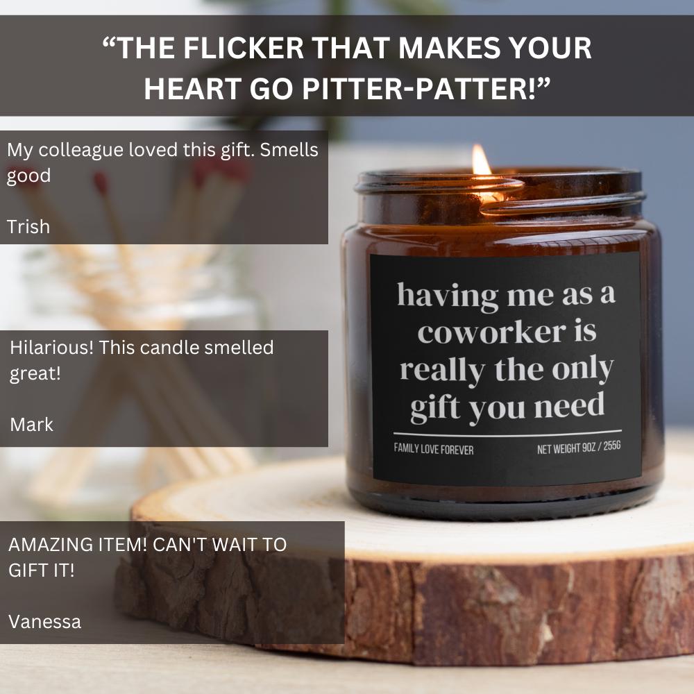 Coworker Daughter Birthday Gift From Coworker Having Me As A Coworker Candle Funny Coworker Gift Christmas Gift for Coworker