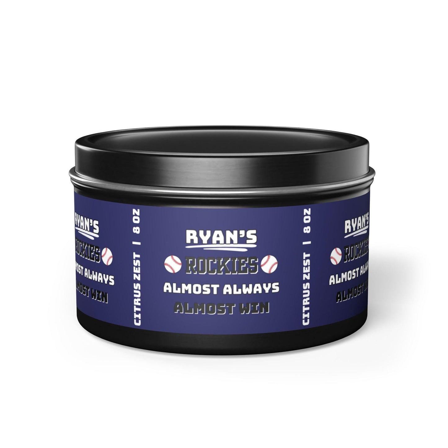 Colorado Rockies Almost Always Win Personalized Candle | MLB Rockies Baseball Fan Gift | Rockies Fan Gift for Him