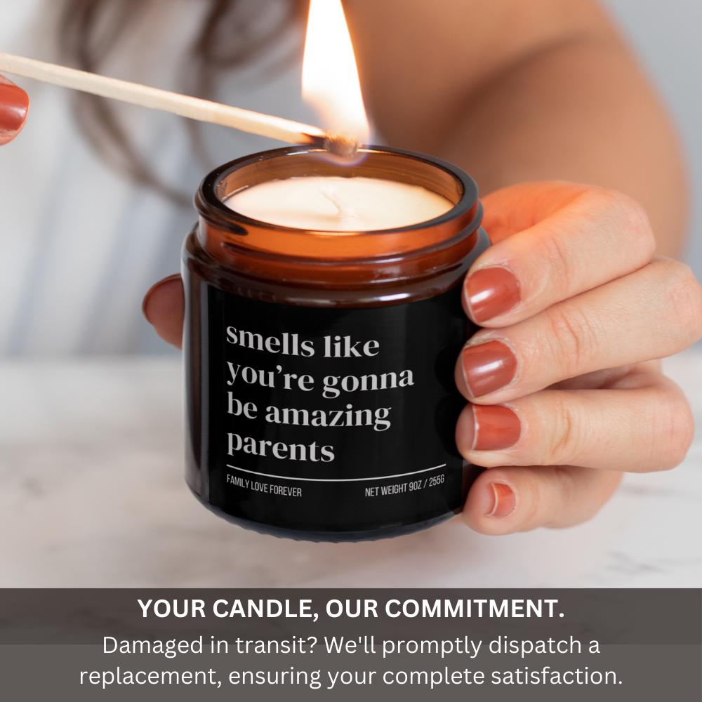 Personalized New Parent Gift, Custom Mom Funny Candle Gift for New Parents, Expecting New Mom Gift, New Dad Gift Pregnancy Gift