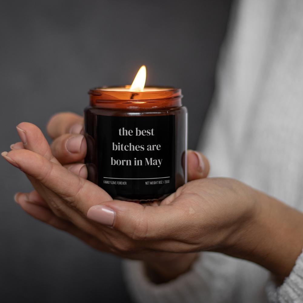 May Birthday Gift Candle Best Bitches Born in May: Zodiac Candle for Taurus and Gemini Women