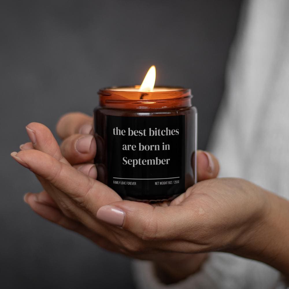 September Birthday Gift Candle Best Bitches Born in September: Zodiac Candle for Virgo and Libra Women