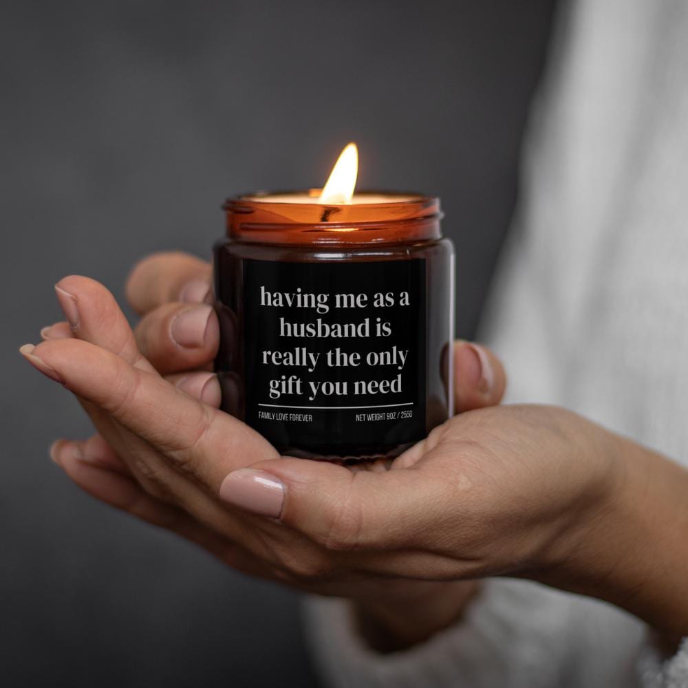 Wife Birthday Gift From Husband Having Me As A Husband Candle Funny Wife Mother's Day Gift Christmas Gift for Wife Wedding Anniversary