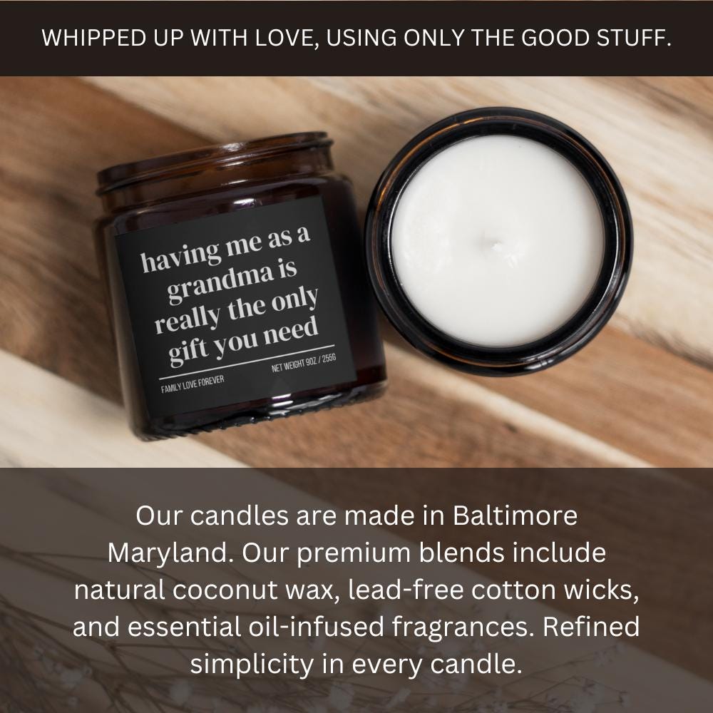 Granddaughter Birthday Gift From Grandma Having Me As A Grandma Candle Funny Granddaughter Gift Christmas Gift for Granddaughter