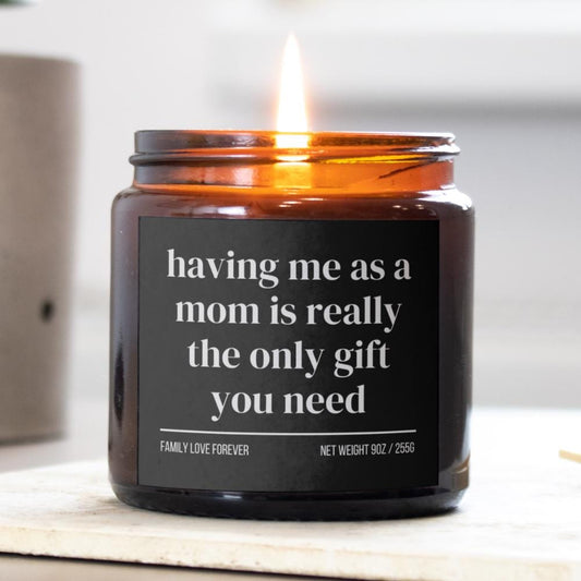 Daughter Birthday Gift From Mom Having Me As A Mom Candle Funny Daughter Gift Christmas Gift for Daughter