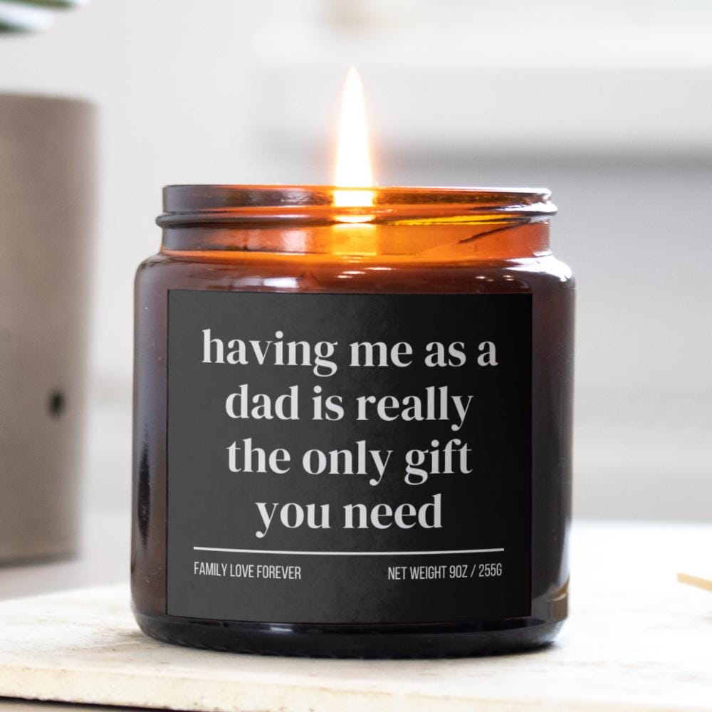 Daughter Birthday Gift From Dad Having Me As A Dad Candle Funny Daughter Gift Christmas Gift for Daughter