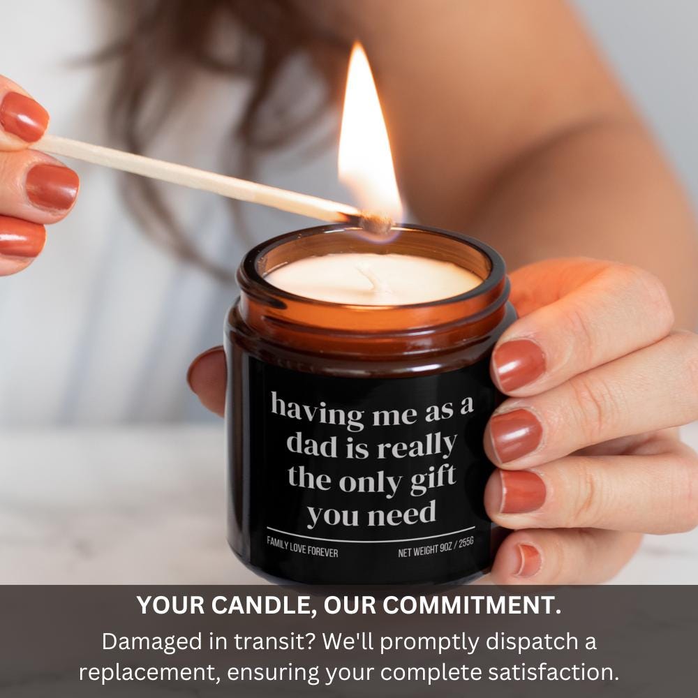 Daughter Birthday Gift From Dad Having Me As A Dad Candle Funny Daughter Gift Christmas Gift for Daughter