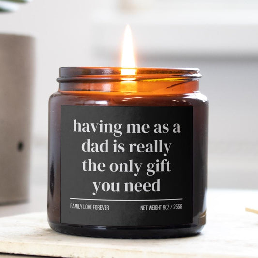 Son Birthday Gift From Dad Having Me As A Dad Candle Funny Son Father's Day Gift Christmas Gift for Son