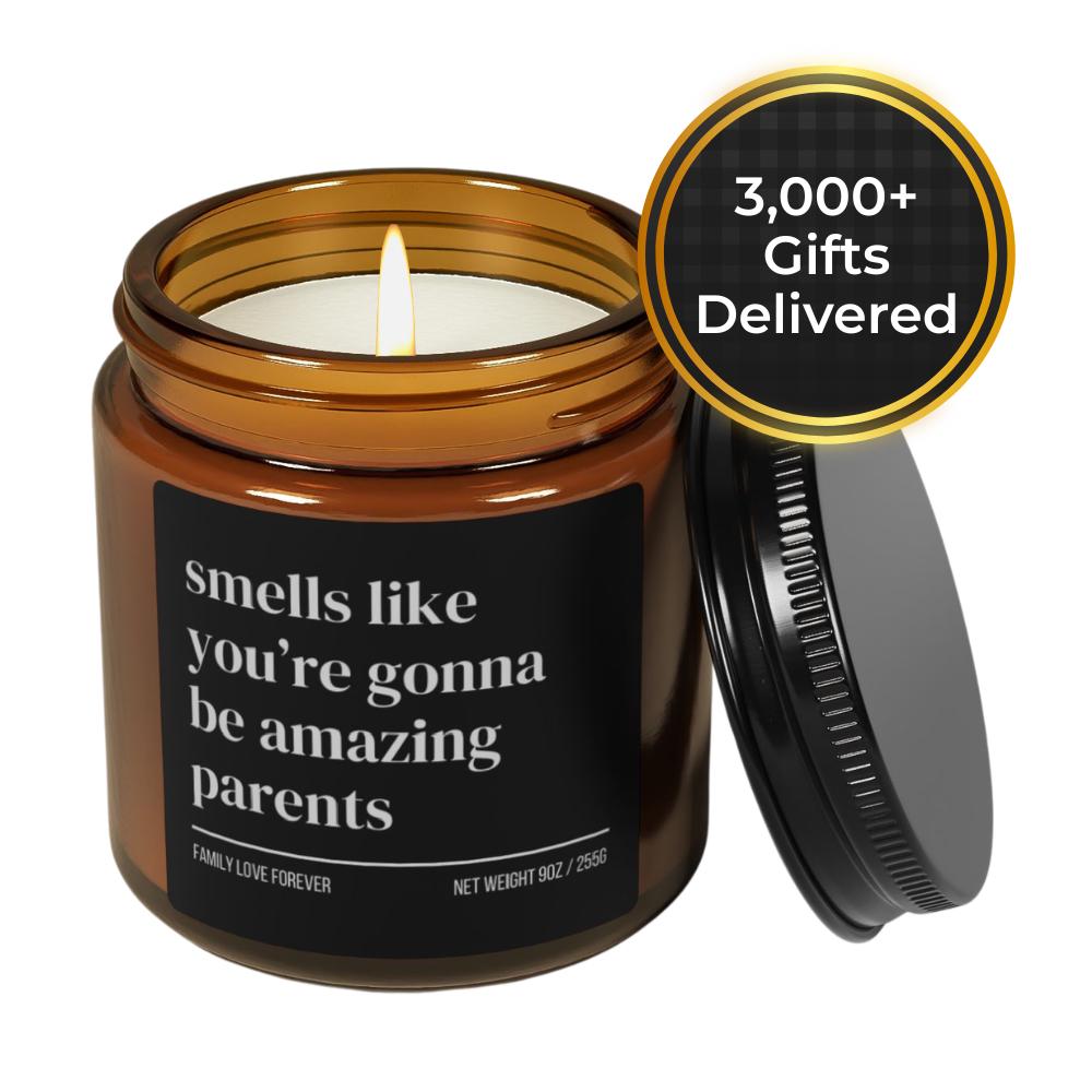 Smells Like You’re Gonna Be Amazing Parents Candle • Gift-Ready for New Mom and Dad • Hand-Poured Soy Wax